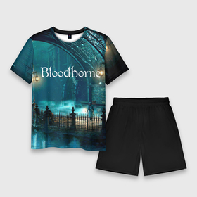 Мужской костюм с шортами 3D с принтом Bloodborne. ,  |  | bloodborne | bloodborne 2 | esport | game | playstation | бладборн | игра | киберспорт | киберспортсмен | порождение крови