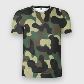 Мужская футболка 3D Slim с принтом Камуфляж , 100% полиэстер с улучшенными характеристиками | приталенный силуэт, круглая горловина, широкие плечи, сужается к линии бедра | camouflage | армия | военная форма | военный | вооружение | вооруженные силы | защита | защитный цвет | камуфляж | маскировка | солдат | униформа | форма