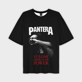 Мужская футболка oversize 3D с принтом PanterA VulgaR ,  |  | covid 19 | pantera | vulgar display of power | альбом | группа | метал | металика | металл | пантера | рок | тяжелый | хэви