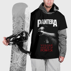 Накидка на куртку 3D с принтом PanterA VulgaR в Санкт-Петербурге, 100% полиэстер |  | covid 19 | pantera | vulgar display of power | альбом | группа | метал | металика | металл | пантера | рок | тяжелый | хэви