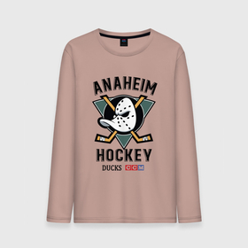 Мужской лонгслив хлопок с принтом Anaheim Ducks , 100% хлопок |  | anaheim | ducks | hockey | nhl | sport | usa | клюшки | нхл | спорт | утки | хоккей | шайбу