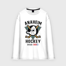 Мужской лонгслив oversize хлопок с принтом Anaheim Ducks в Курске,  |  | anaheim | ducks | hockey | nhl | sport | usa | клюшки | нхл | спорт | утки | хоккей | шайбу