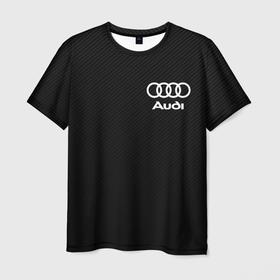 Мужская футболка 3D с принтом Audi в Петрозаводске, 100% полиэфир | прямой крой, круглый вырез горловины, длина до линии бедер | Тематика изображения на принте: audi | auto | rs | sport | авто | автомобиль | автомобильные | ауди | бренд | марка | машины | спорт