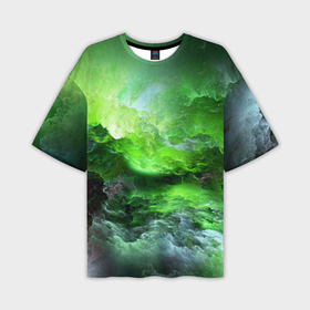 Мужская футболка oversize 3D с принтом Green space зелёный космос в Курске,  |  | colors | galaxy | paints | space | star
nebula | texture | абстракция | брызги | вселенная | галактика | звезда | звезды | космический | краски | планеты | текстуры