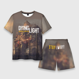 Мужской костюм с шортами 3D с принтом DYING LIGHT (+спина) (Z) ,  |  | dying light | dying light 2 | survival horror | zombie | апокалипсис | даинг лайт | зомби | зомби апокалипсис | конец света | угасающий свет
