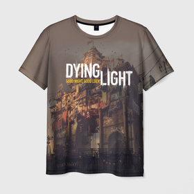 Мужская футболка 3D с принтом DYING LIGHT (+спина) (Z) , 100% полиэфир | прямой крой, круглый вырез горловины, длина до линии бедер | dying light | dying light 2 | survival horror | zombie | апокалипсис | даинг лайт | зомби | зомби апокалипсис | конец света | угасающий свет
