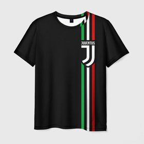 Мужская футболка 3D с принтом Juventus Ювентус в Тюмени, 100% полиэфир | прямой крой, круглый вырез горловины, длина до линии бедер | Тематика изображения на принте: cr7 | fc juventus | football | juve | juventus | ronaldo | sport | роналдо | спорт | футбол | ювентус