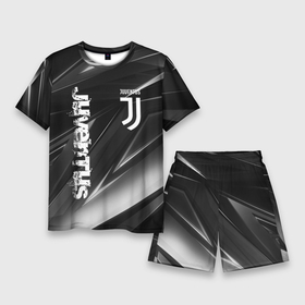 Мужской костюм с шортами 3D с принтом Juventus geometry stripes Ювентус геометрические полосы в Белгороде,  |  | cr7 | fc juventus | football | juve | juventus | ronaldo | sport | роналдо | спорт | футбол | ювентус