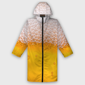 Мужской дождевик 3D с принтом Живое пенное в Екатеринбурге,  |  | Тематика изображения на принте: beer | бир | напитки | пенное