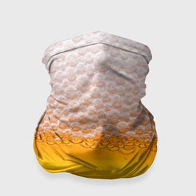 Бандана-труба 3D с принтом Живое пенное в Екатеринбурге, 100% полиэстер, ткань с особыми свойствами — Activecool | плотность 150‒180 г/м2; хорошо тянется, но сохраняет форму | Тематика изображения на принте: beer | бир | напитки | пенное