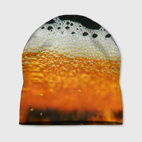 Шапка 3D с принтом Темное пиво в Тюмени, 100% полиэстер | универсальный размер, печать по всей поверхности изделия | beer | бир | напитки | пенное