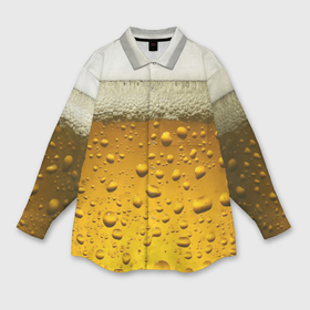 Мужская рубашка oversize 3D с принтом Пиво в Екатеринбурге,  |  | Тематика изображения на принте: beer | textures | бир | напитки | пенное | текстуры | фон
