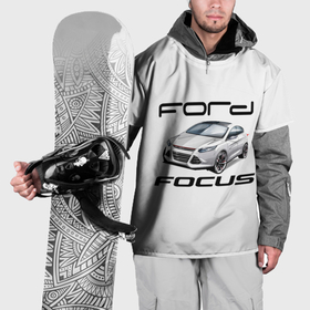 Накидка на куртку 3D с принтом Ford в Белгороде, 100% полиэстер |  | focus | ford | авто | гонки | машина | тачка | фокус | форд
