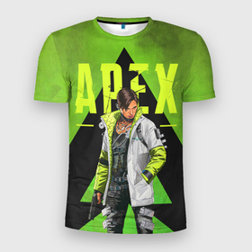 Мужская футболка 3D Slim с принтом Apex Legends Crypto в Белгороде, 100% полиэстер с улучшенными характеристиками | приталенный силуэт, круглая горловина, широкие плечи, сужается к линии бедра | Тематика изображения на принте: apex | apex legends | crypto | апекс | игры | крипто