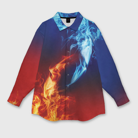 Мужская рубашка oversize 3D с принтом Битва огней ,  |  | fire | flame | битва | вода | жар | желтый | искра | искры | костер | красный | лед | огней | огнем | огненные | огненный | огни | огнями | огонек | огонечек | огонечки | огонь | огоньки | оранжевый | пламя | пожар
