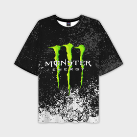Мужская футболка oversize 3D с принтом Monster energy в Новосибирске,  |  | black monster | bmx | claw | cybersport | energy | monster | monster energy | moto | motocross | race | sport | киберспорт | когти | монстер энерджи | монстр | мото | мотокросс | ралли | скейтбординг | спорт | т | энергия