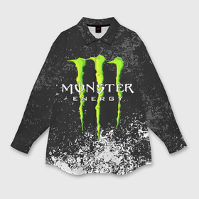 Мужская рубашка oversize 3D с принтом Monster energy в Белгороде,  |  | Тематика изображения на принте: black monster | bmx | claw | cybersport | energy | monster | monster energy | moto | motocross | race | sport | киберспорт | когти | монстер энерджи | монстр | мото | мотокросс | ралли | скейтбординг | спорт | т | энергия