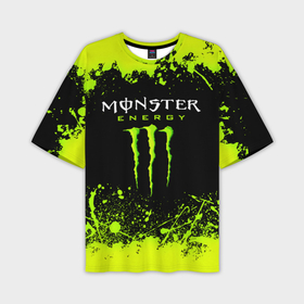Мужская футболка oversize 3D с принтом Monster energy в Екатеринбурге,  |  | black monster | bmx | claw | cybersport | energy | monster | monster energy | moto | motocross | race | sport | киберспорт | когти | монстер энерджи | монстр | мото | мотокросс | ралли | скейтбординг | спорт | т | энергия