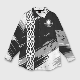 Мужская рубашка oversize 3D с принтом Форма Казахстан ,  |  | kazakh | kazakhstan | kz | qazaqstan | алма ата | астана | дарига | каз | казах | казахстан | кз | майда | назарбаев | нур султан | нурсултан | рк | тенге | токаев | чуйская долина