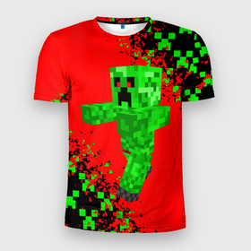 Мужская футболка 3D Slim с принтом Minecraft , 100% полиэстер с улучшенными характеристиками | приталенный силуэт, круглая горловина, широкие плечи, сужается к линии бедра | craft | game | mine | minecraft | minecraftmemories | pixel | twitter | игра | майнкрафт | маркус перссон | пиксель | ремесло | шахта