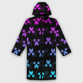 Мужской дождевик 3D с принтом Minecraft Creeper neon в Курске,  |  | block | creeper | cube | minecraft | neon | pixel | блок | геометрия | крафт | крипер | кубики | майнкрафт | неон | пиксели