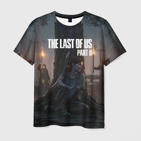 Мужская футболка 3D с принтом The Last of Us part 2 в Санкт-Петербурге, 100% полиэфир | прямой крой, круглый вырез горловины, длина до линии бедер | ellie | games | joel | naughty dog | night | джоэл | игры | ночь | одни из нас | часть 2 | элли
