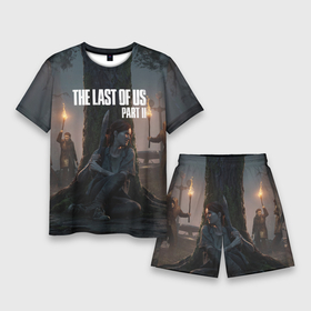 Мужской костюм с шортами 3D с принтом The Last of Us part 2 в Курске,  |  | ellie | games | joel | naughty dog | night | джоэл | игры | ночь | одни из нас | часть 2 | элли
