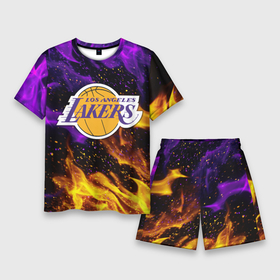 Мужской костюм с шортами 3D с принтом LA Lakers ,  |  | Тематика изображения на принте: america | basketball | kobe bryant | la | la lakers | lakers | los angeles lakers | nba | usa | баскетбол | кобе брайант | лос анджелес лейкерс | нба | сша