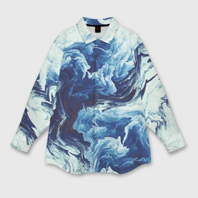 Мужская рубашка oversize 3D с принтом Абстракция смешивание разводы ,  |  | Тематика изображения на принте: textures | абстракция | белый | волны | линии | микс | море | облака | океан | полосы | потеки | разводы | синий | смесь | смешивание краски | текстуры | фон | цвета