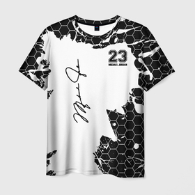 Мужская футболка 3D с принтом Michael Jordan 23 в Курске, 100% полиэфир | прямой крой, круглый вырез горловины, длина до линии бедер | 23 | bulls | chicago | jeffrey | jordan | michael | mvp | space jam | майкл джордан | чикаго буллз