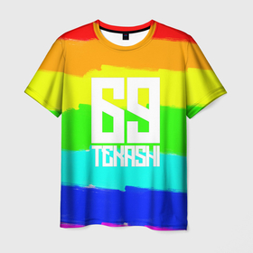 Мужская футболка 3D с принтом Такеши в Тюмени, 100% полиэфир | прямой крой, круглый вырез горловины, длина до линии бедер | 6ix9ine | daniel hernandez | tekashi | даниэль эрнандес | сикснайн