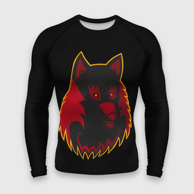 Мужской рашгард 3D с принтом Wolf Logo в Екатеринбурге,  |  | animal | beast. | dog | logo | wolf | woof | волк | животные | зверь | лого | логотип | собака | хищник