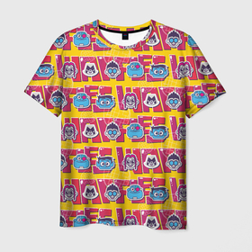 Мужская футболка 3D с принтом Юные титаны в Санкт-Петербурге, 100% полиэфир | прямой крой, круглый вырез горловины, длина до линии бедер | beast boy | cyborg | raven | robin | starfire | teen titans go | vdsvar | warner bros. | бистбой | вперед | киборг | робин | рэйвен | старфаер | юные титаны