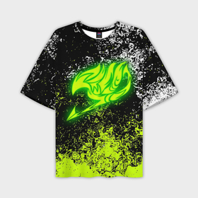 Мужская футболка oversize 3D с принтом Fairy tail logo green в Кировске,  |  | fairy tail | happy | natsu | грей фуллбастер | добенгаль | иксид | кавазу | лектор | локи | люси | нацу | нацу драгнил | ничия | пантер лили | тока | фейри тейл | фрош | хвост феи | хэппи | чарли | эрза