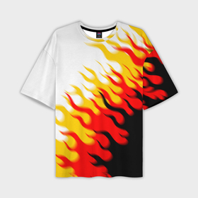 Мужская футболка oversize 3D с принтом Огонь ,  |  | abstract | geometry | geometry stripes | texture | абстракция | геометрические полосы | геометрия | огонь | пламя | текстура