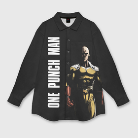Мужская рубашка oversize 3D с принтом One Punch Man в Курске,  |  | Тематика изображения на принте: one punch man | saitama | ванпанчмен | герои | люди | персонажи | сайтама