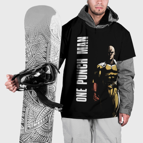 Накидка на куртку 3D с принтом One Punch Man , 100% полиэстер |  | Тематика изображения на принте: one punch man | saitama | ванпанчмен | герои | люди | персонажи | сайтама