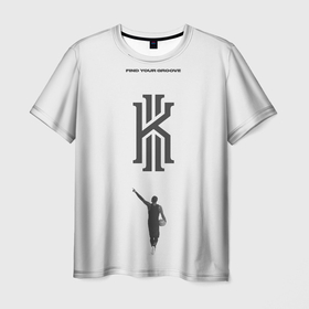 Мужская футболка 3D с принтом Кайри ирвинг , 100% полиэфир | прямой крой, круглый вырез горловины, длина до линии бедер | irving | kyrie irving | nba | баскетбол | ирвинг | кайри ирвинг