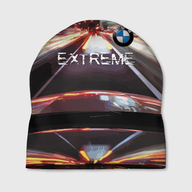 Шапка 3D с принтом BMW Extreme , 100% полиэстер | универсальный размер, печать по всей поверхности изделия | bmw | city | extreme | germany | highway | night | prestige | speed | track | turn | бмв | германия | город | ночь | престиж | скорость | трасса | шоссе | экстрим