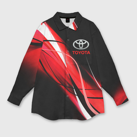 Мужская рубашка oversize 3D с принтом Toyota в Екатеринбурге,  |  | Тематика изображения на принте: auto | sport | toyota | авто | автомобиль | автомобильные | бренд | марка | машины | спорт | тойота