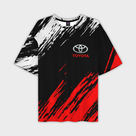 Мужская футболка oversize 3D с принтом Toyota в Екатеринбурге,  |  | Тематика изображения на принте: auto | sport | toyota | авто | автомобиль | автомобильные | бренд | марка | машины | спорт | тойота