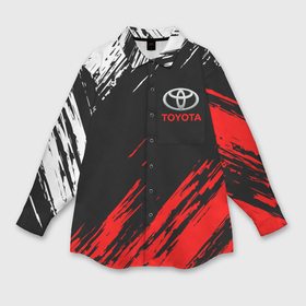 Мужская рубашка oversize 3D с принтом Toyota ,  |  | auto | sport | toyota | авто | автомобиль | автомобильные | бренд | марка | машины | спорт | тойота