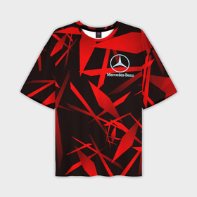 Мужская футболка oversize 3D с принтом Mercedes Benz в Тюмени,  |  | benz | mercedes | абстракция | авто | бенц | краска | машина | мерседес | мотоцикл | неон | текстура