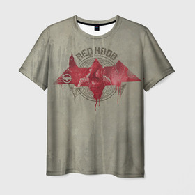 Мужская футболка 3D с принтом Red Hood в Новосибирске, 100% полиэфир | прямой крой, круглый вырез горловины, длина до линии бедер | batman | batman arkham knight | red hood | vdzabma | бэтмен | бэтмен рыцарь аркхема | красный колпак