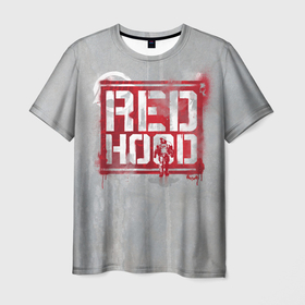 Мужская футболка 3D с принтом Red Hood , 100% полиэфир | прямой крой, круглый вырез горловины, длина до линии бедер | Тематика изображения на принте: batman | batman arkham knight | red hood | vdzabma | бэтмен | бэтмен рыцарь аркхема | красный колпак