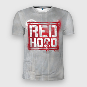 Мужская футболка 3D Slim с принтом Red Hood в Курске, 100% полиэстер с улучшенными характеристиками | приталенный силуэт, круглая горловина, широкие плечи, сужается к линии бедра | batman | batman arkham knight | red hood | vdzabma | бэтмен | бэтмен рыцарь аркхема | красный колпак