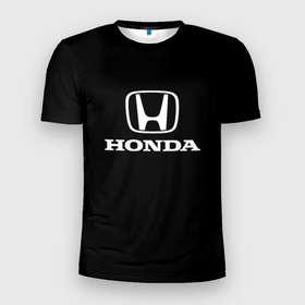 Мужская футболка 3D Slim с принтом Honda в Санкт-Петербурге, 100% полиэстер с улучшенными характеристиками | приталенный силуэт, круглая горловина, широкие плечи, сужается к линии бедра | honda | авто | автомобиль | машина | машина хонда | мото | мотоцикл | хонда