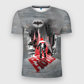 Мужская футболка 3D Slim с принтом Red Hood в Екатеринбурге, 100% полиэстер с улучшенными характеристиками | приталенный силуэт, круглая горловина, широкие плечи, сужается к линии бедра | batman | batman arkham knight | red hood | vdzabma | бэтмен | бэтмен рыцарь аркхема | красный колпак