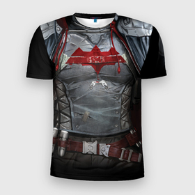 Мужская футболка 3D Slim с принтом Red Hood equip в Новосибирске, 100% полиэстер с улучшенными характеристиками | приталенный силуэт, круглая горловина, широкие плечи, сужается к линии бедра | batman | batman arkham knight | red hood | vdzabma | бэтмен | бэтмен рыцарь аркхема | красный колпак