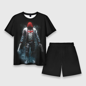 Мужской костюм с шортами 3D с принтом Red Hood в Тюмени,  |  | Тематика изображения на принте: batman | batman arkham knight | red hood | vdzabma | бэтмен | бэтмен рыцарь аркхема | красный колпак